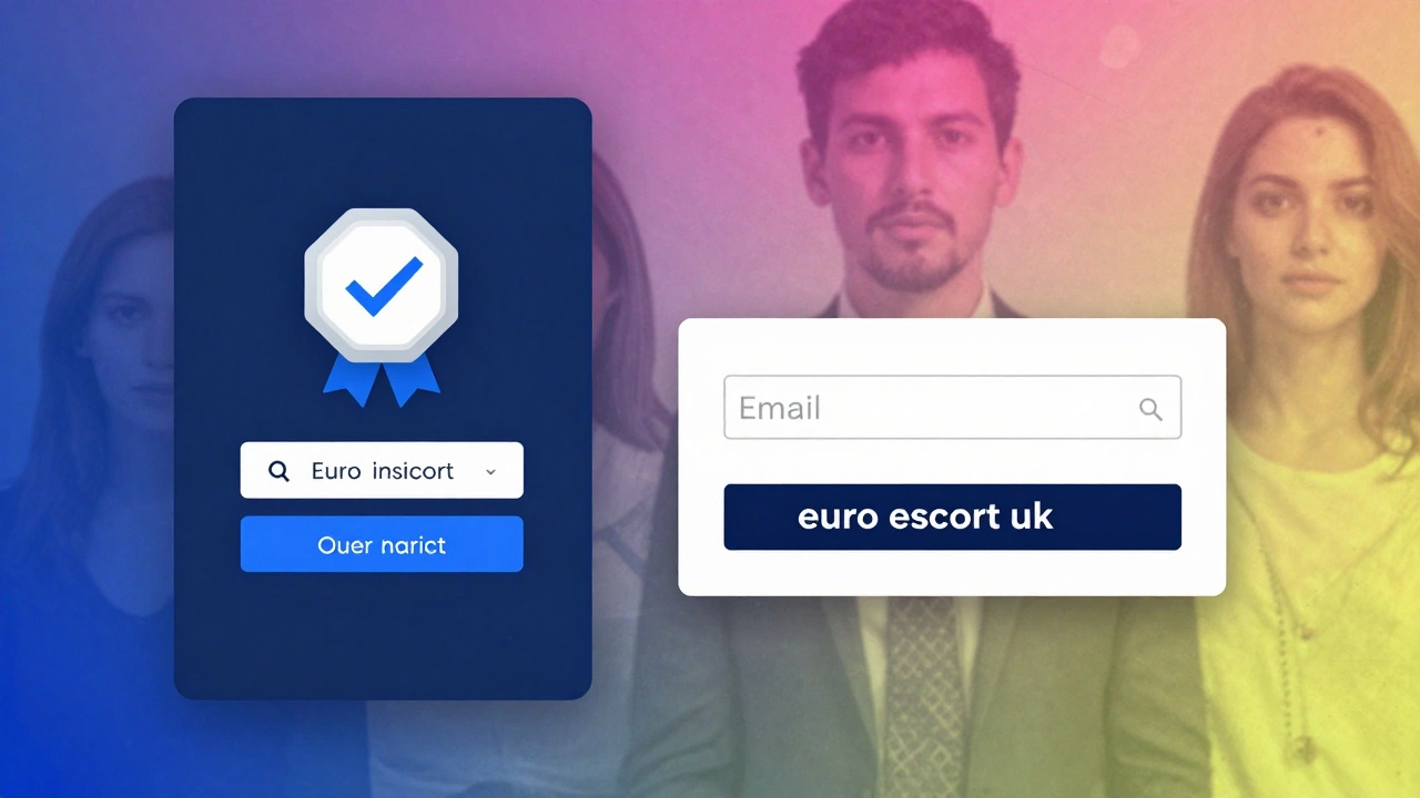 Split-screen comparison: secure banking login vs. suspicious adult services website with minimal registration.